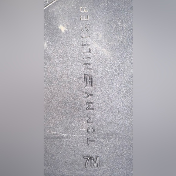 Tommy Hilfiger Drea2 black and brown side zip knee high riding boots size 7M GUC - Picture 12 of 12